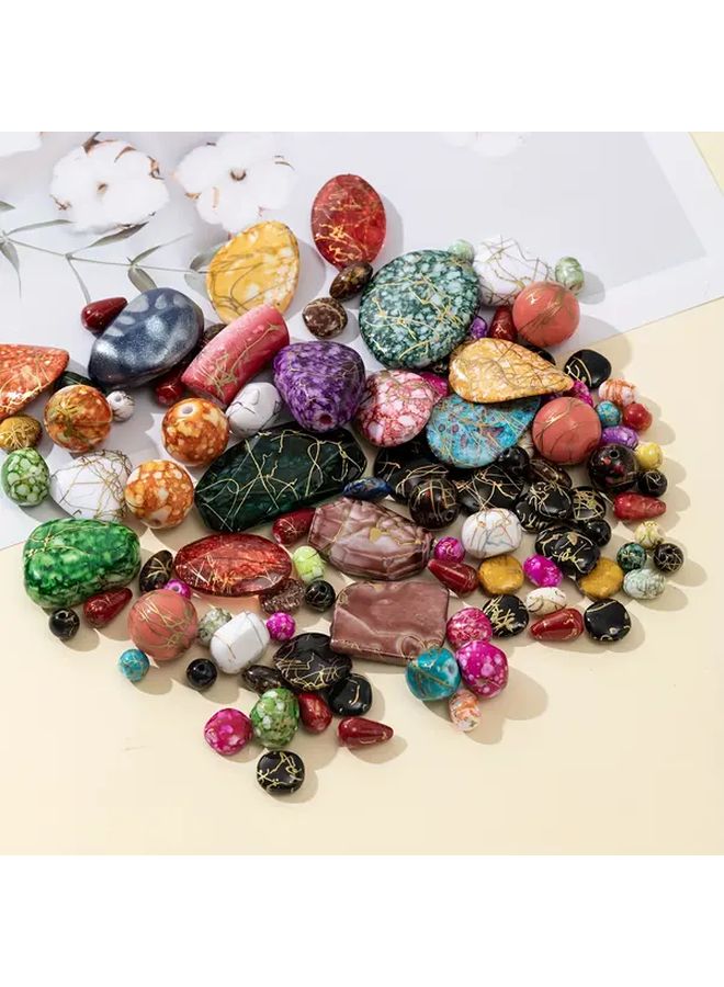 Mixed Color Irregular Shape Beads For DIY Jewelry Making And Handcrafts - Image 1